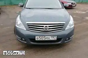 Фото автомобиля NISSAN TEANA, 2011 — госномер В505МХ197. Цвет: СЕРО-ЗЕЛЕНЫЙ