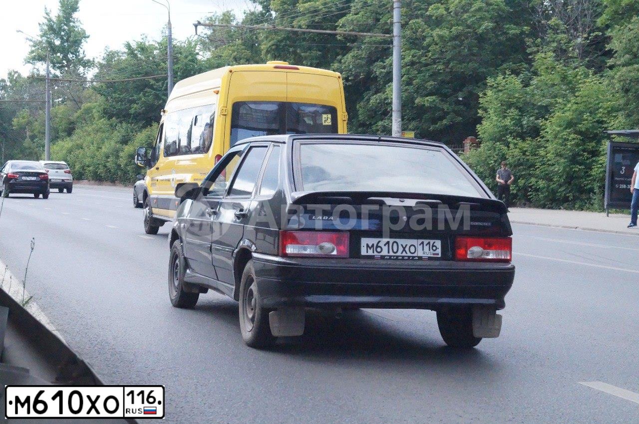 Фото автомобиля LADA 2114 SAMARA, 2010 — госномер В331ВТ116. Цвет: СИНЕ-ЧЕРНЫЙ