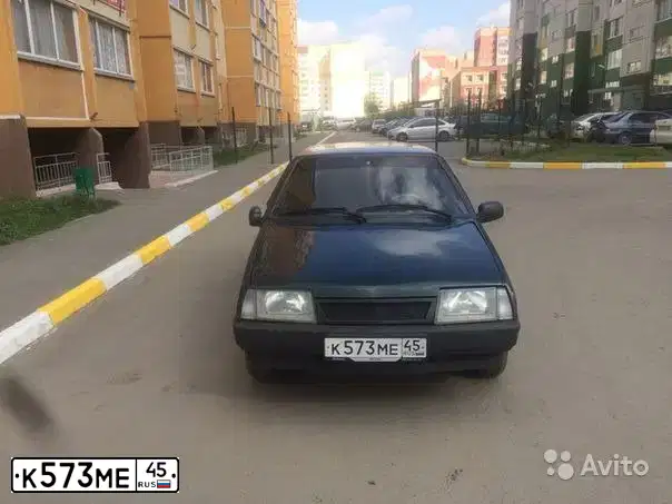 Фото автомобиля LADA 2109 SAMARA, 2004 — госномер К573МЕ45. Цвет: Темно-зеленый