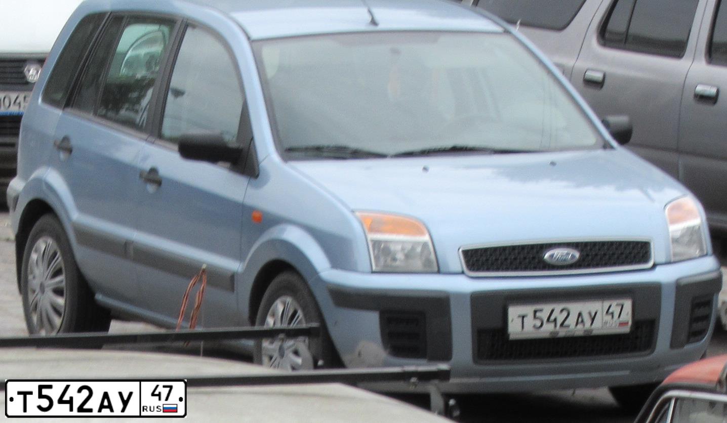 Фото автомобиля FORD FUSION, 2005 — госномер Н120ВС550. Цвет: голубой