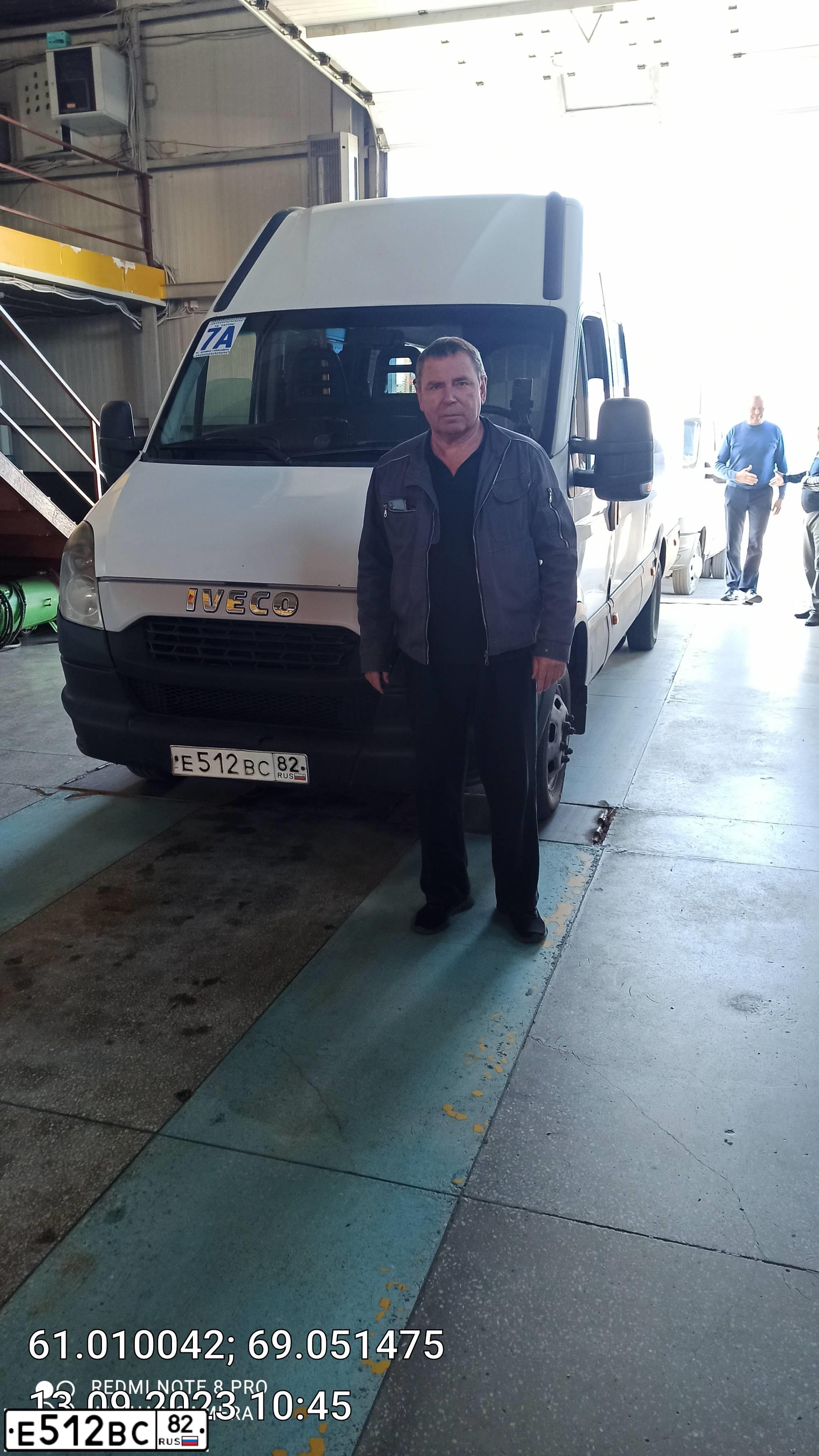 Фото автомобиля IVECO DAILY, 2013 — госномер Е512ВС82. Цвет: БЕЛЫЙ