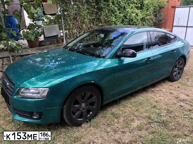 Фото автомобиля AUDI A5, 2010 — госномер Е843МВ186. Цвет: Белый черный