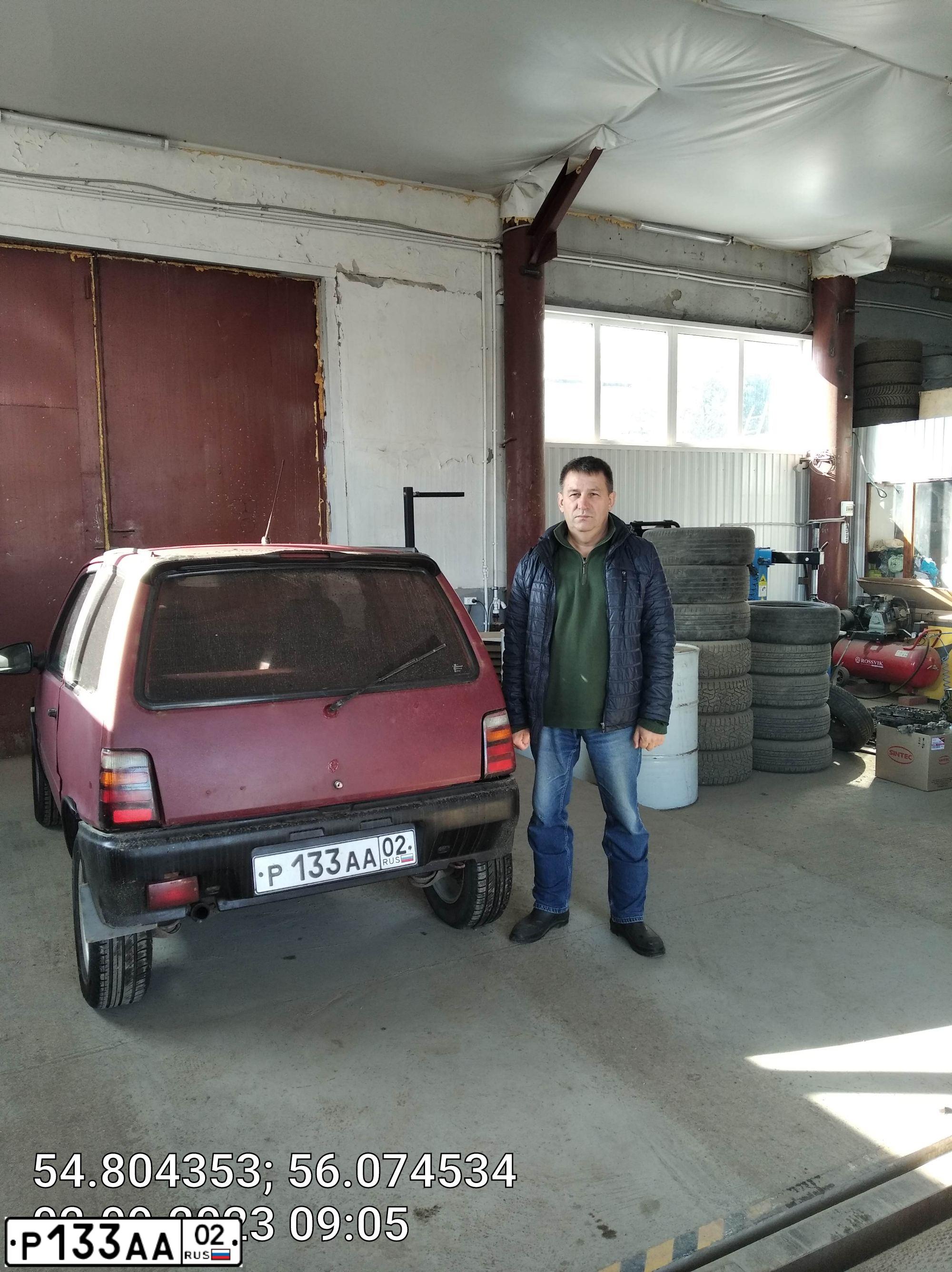 Фото автомобиля SEAZ OKA, 1997 — госномер Р133АА02. Цвет: ВИШНЕВЫЙ