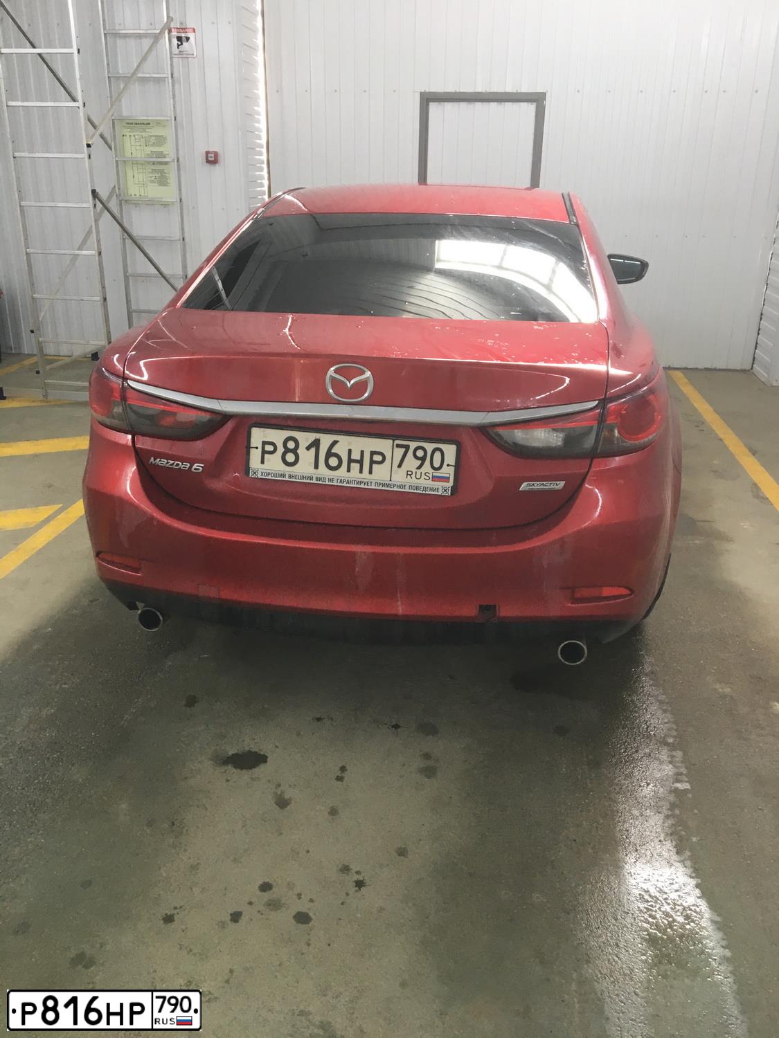 Фото автомобиля MAZDA 6, 2013 — госномер М640АН126. Цвет: Красный