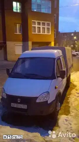 Фото автомобиля GAZ 3302 EL, 2015 — госномер М713ТЕ174. Цвет: БЕЛЫЙ
