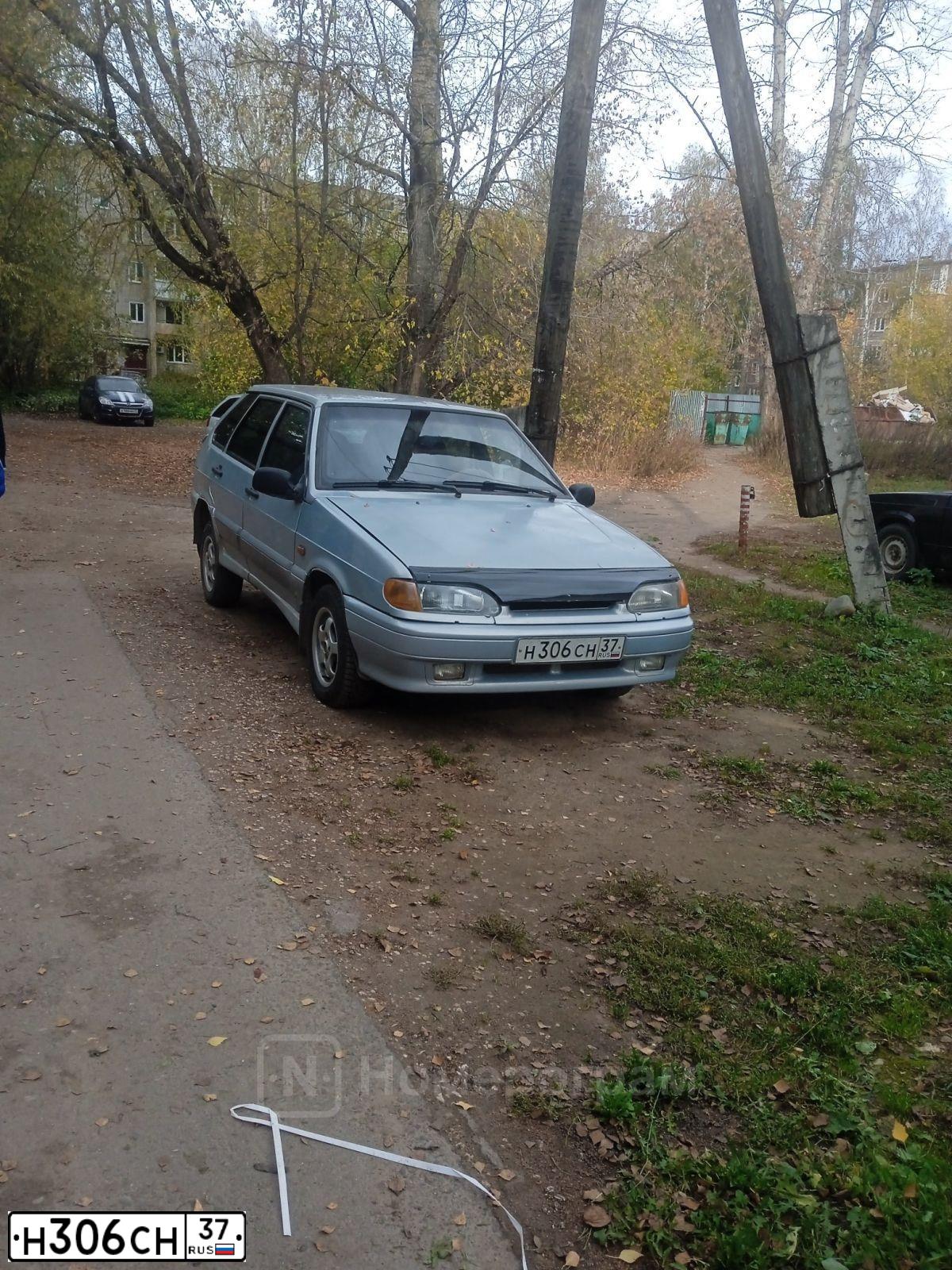 Фото автомобиля LADA 2114 SAMARA, 2004 — госномер Н306СН37. Цвет: СЕРЕБРИСТО-ЖЕЛТЫЙ