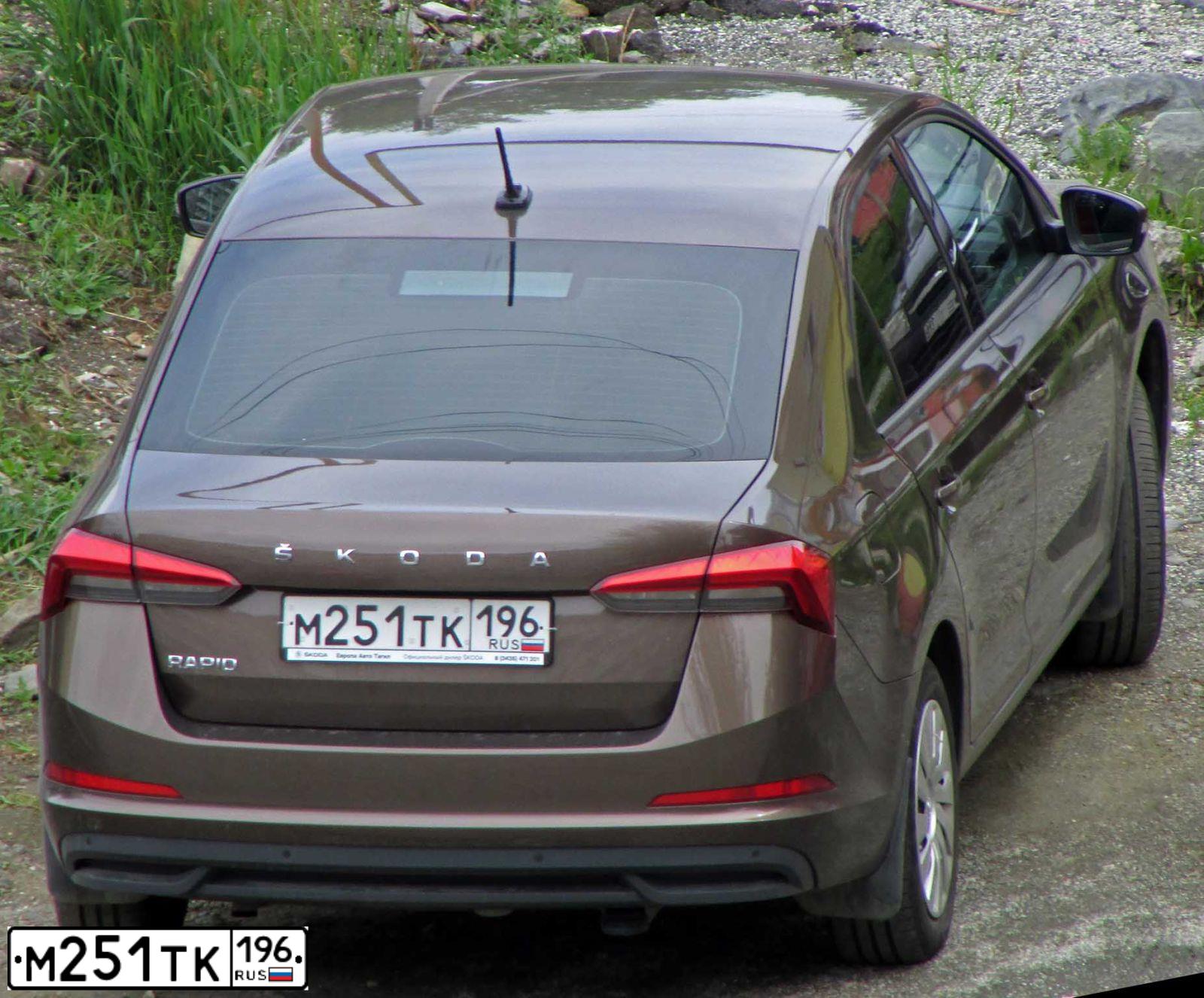 Фото автомобиля SKODA RAPID, 2020 — госномер Т328ТО196