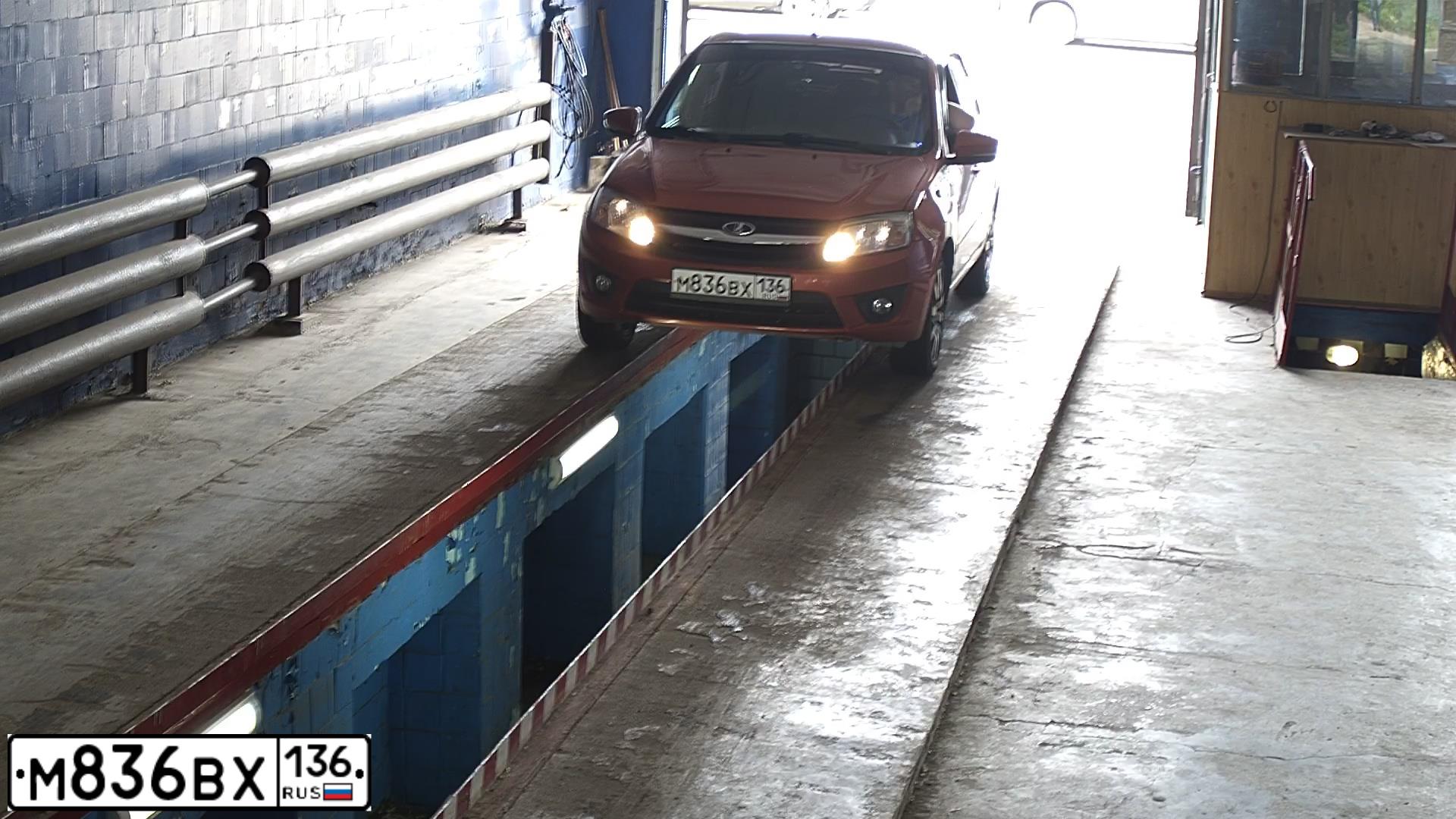 Фото автомобиля LADA 2191 GRANTA, 2014 — госномер М836ВХ136. Цвет: Оранжевый