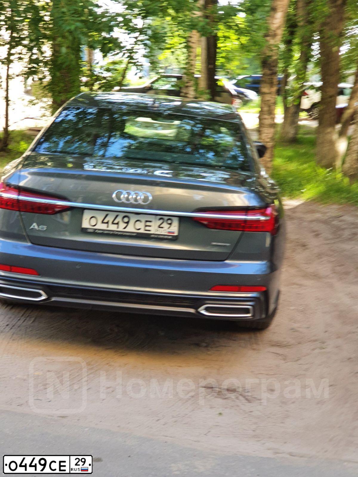 Фото автомобиля AUDI A6, 2020 — госномер О449СЕ29
