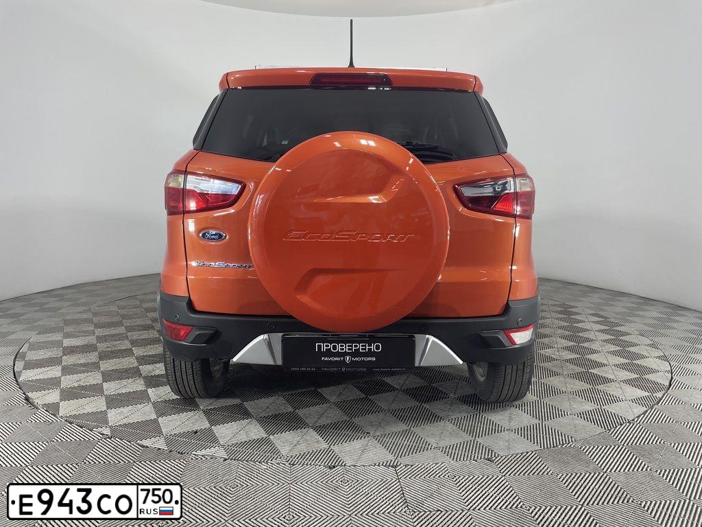 Фото автомобиля FORD ECOSPORT, 2018 — госномер О571ТМ790. Цвет: ОРАНЖЕВО-КРАСНЫЙ