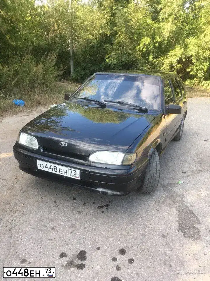 Фото автомобиля LADA 2114 SAMARA, 2011 — госномер О448ЕН73. Цвет: Сине-Черный