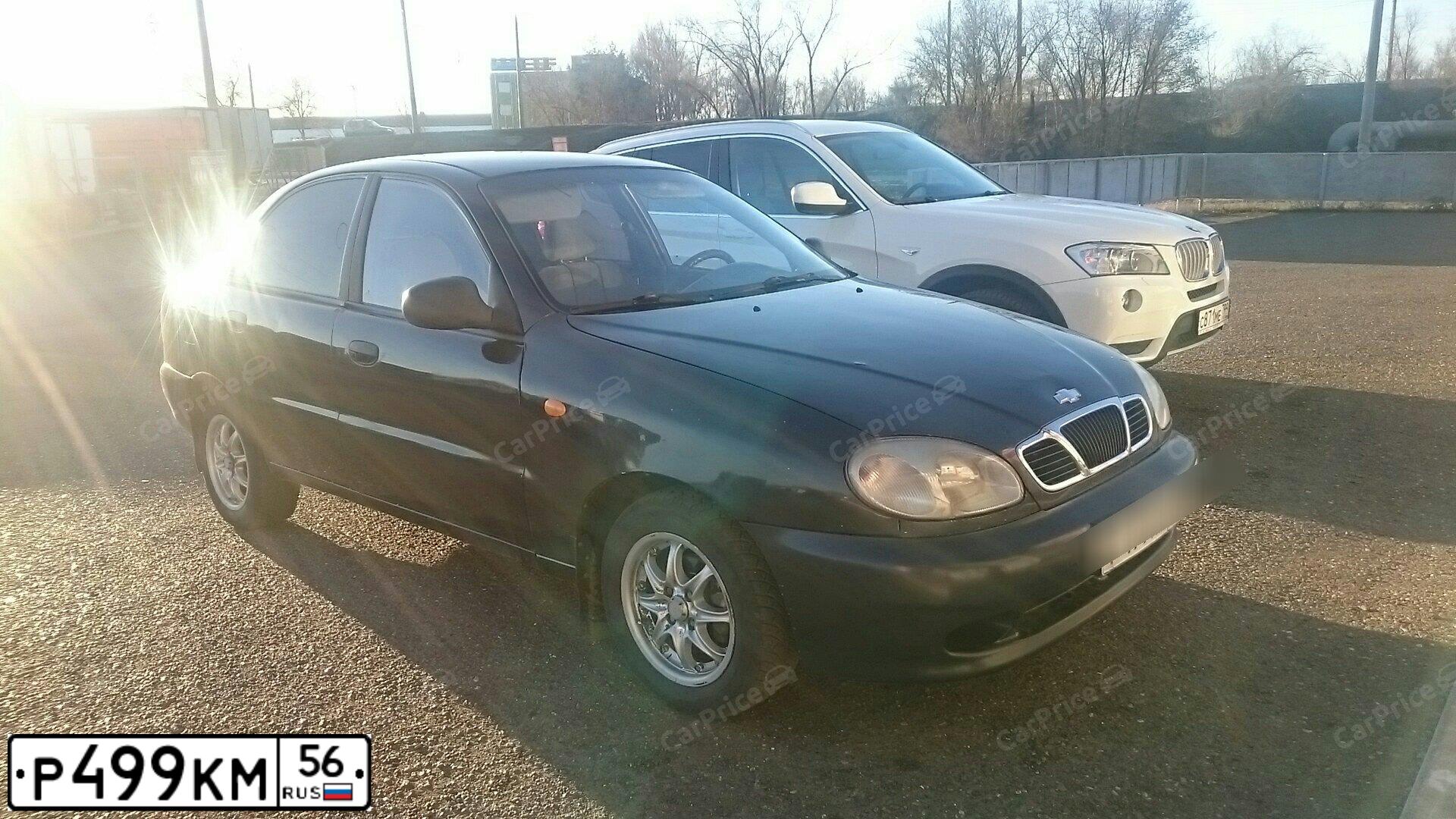 Фото автомобиля ZAZ LANOS, 2006 — госномер В643МУ156. Цвет: ЧЕРНЫЙ