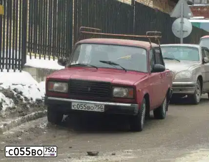 Фото автомобиля LADA 2107, 1992 — госномер Х107КМ77. Цвет: ВИШНЕВЫЙ
