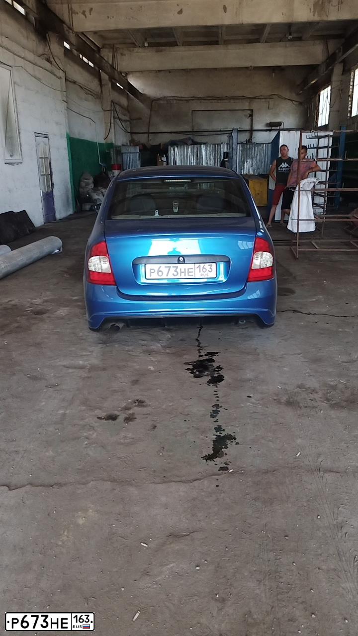 Фото автомобиля LADA 1118 KALINA, 2005 — госномер О773ХХ46. Цвет: Серо-Синий