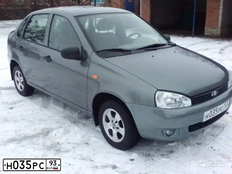 Фото автомобиля LADA 1118 KALINA, 2009 — госномер Т458АУ761. Цвет: Темно-серый металлик
