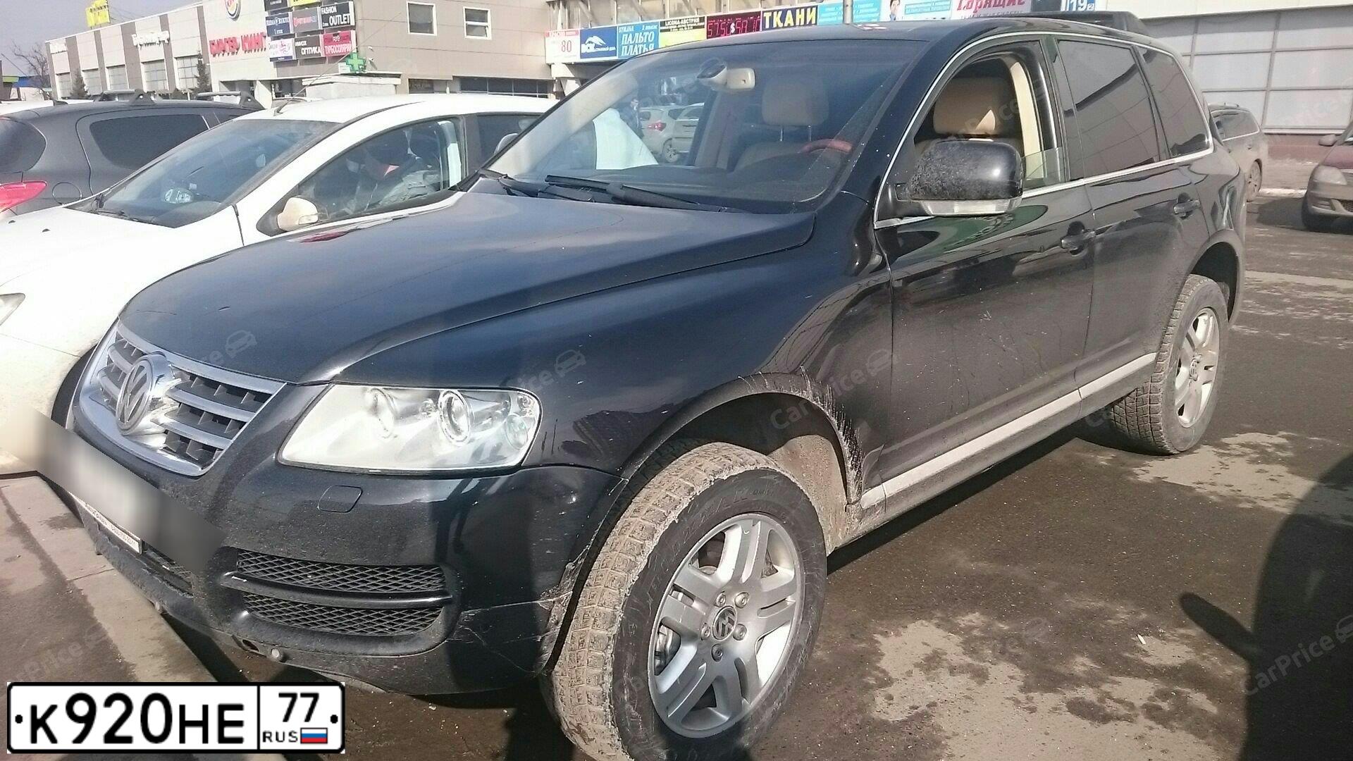 Фото автомобиля VOLKSWAGEN TOUAREG, 2004 — госномер Х129МА60