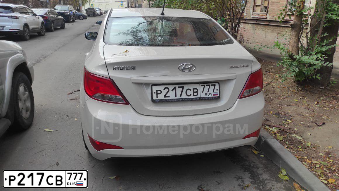 Фото автомобиля HYUNDAI SOLARIS, 2015 — госномер Е591ОС761