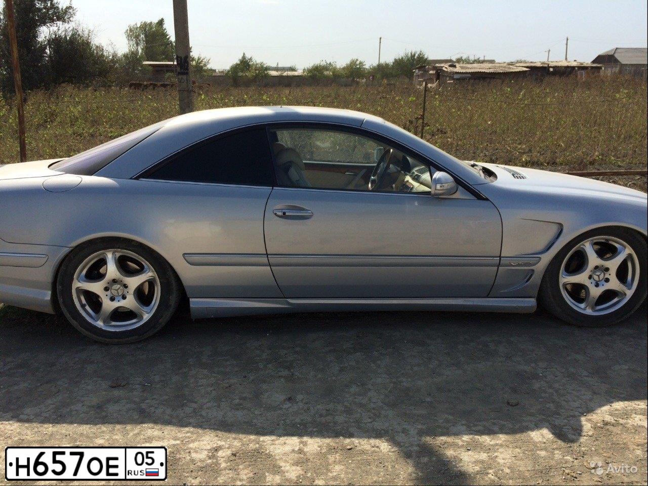 Фото автомобиля MERCEDES CL-KLASSE, 2001 — госномер Т600СС99. Цвет: голубой