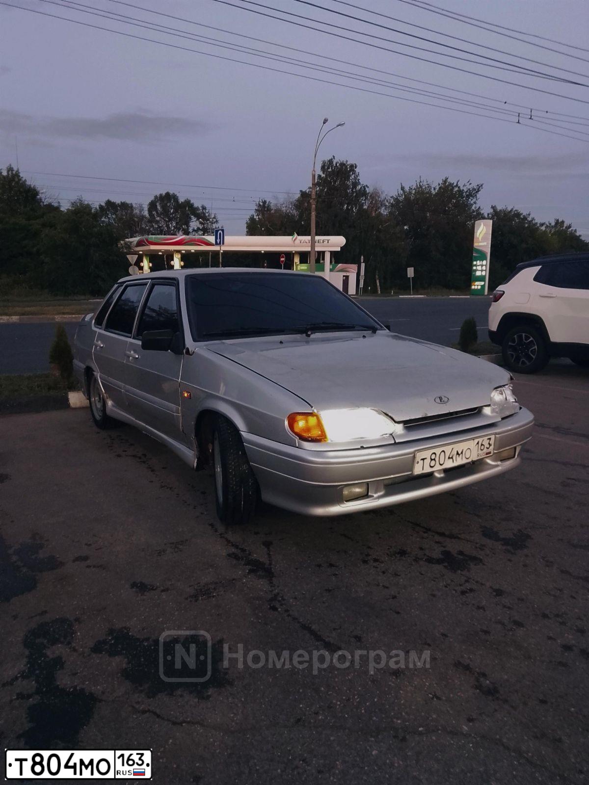 Фото автомобиля LADA 2115 SAMARA, 2003 — госномер Т804МО163. Цвет: СЕРЕБРИСТЫЙ