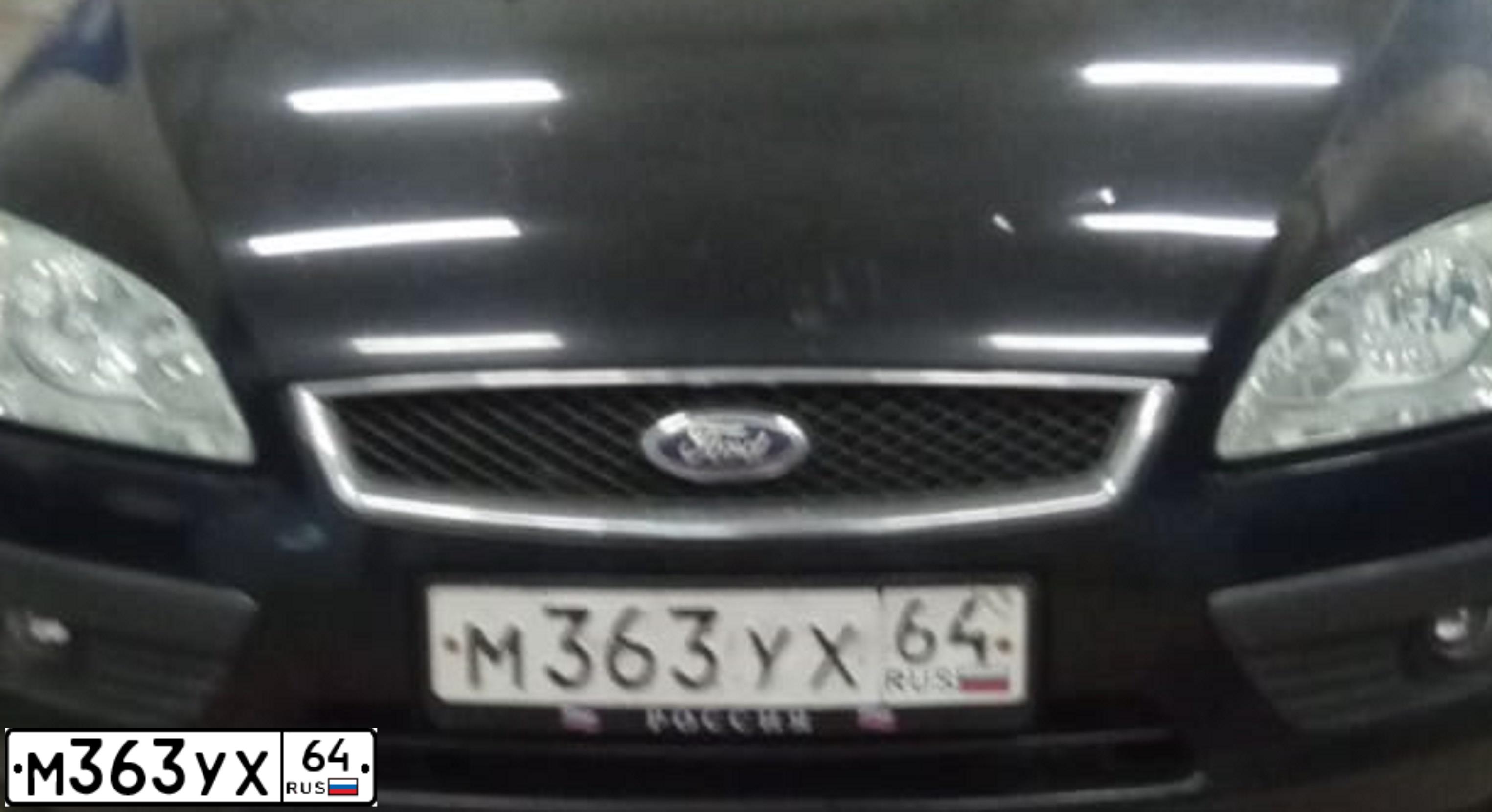 Фото автомобиля FORD D FOCUS, 2006 — госномер М363УХ64. Цвет: ЧЕРНЫЙ
