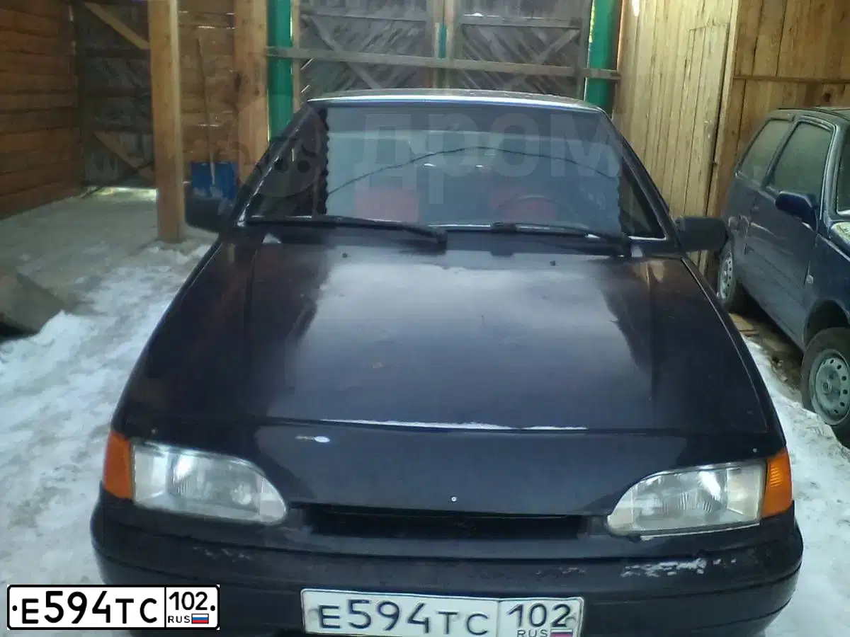 Фото автомобиля LADA 2114 SAMARA, 2008 — госномер Е594ТС102. Цвет: ЧЕРНЫЙ