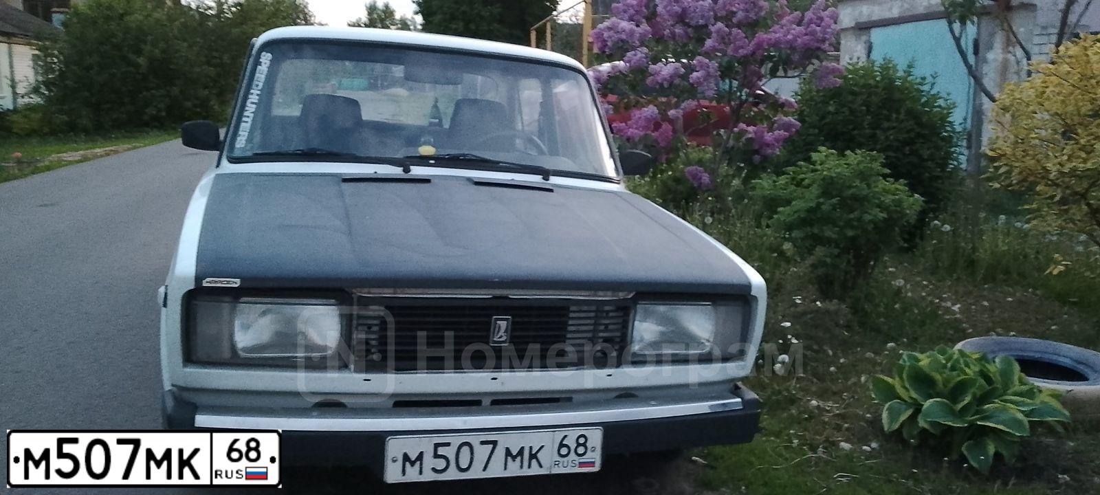 Фото автомобиля LADA 2107, 2007 — госномер М507МК68. Цвет: ЯРКО-БЕЛЫЙ