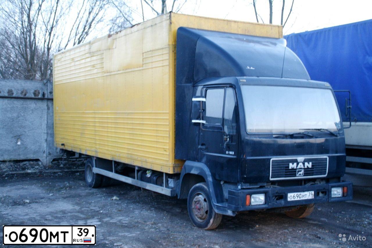 Фото автомобиля MAN L 2000, 2000 — госномер О690МТ39. Цвет: ЧЕРНЫЙ