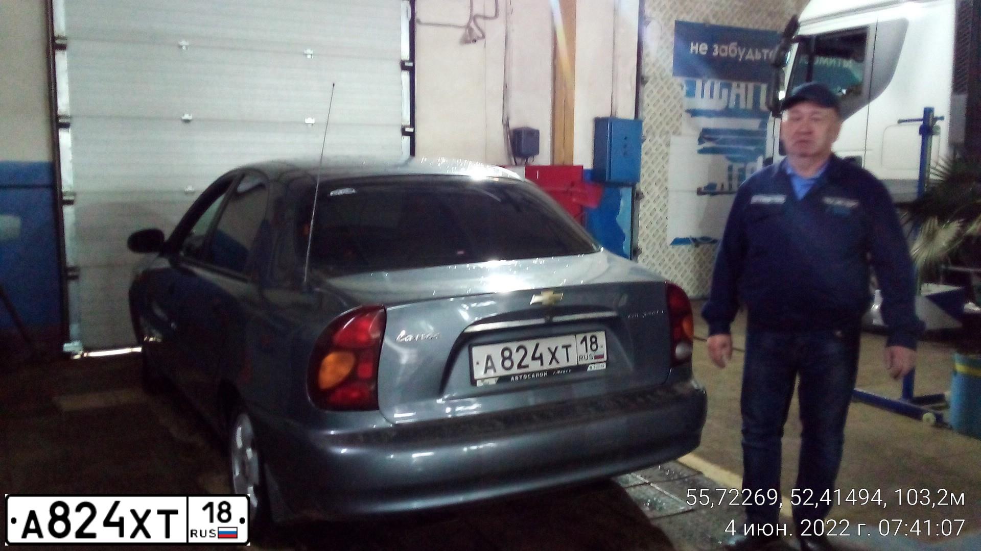 Фото автомобиля ZAZ LANOS, 2006 — госномер К256ТУ716. Цвет: СЕРЫЙ