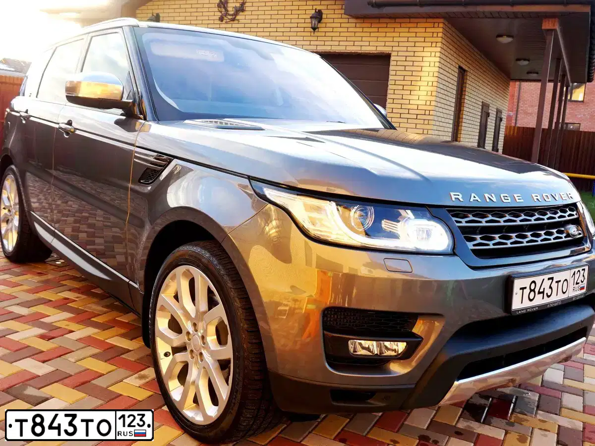 Фото автомобиля LANDROVER RANGE ROVER SPORT, 2014 — госномер А502АН761. Цвет: СЕРЫЙ