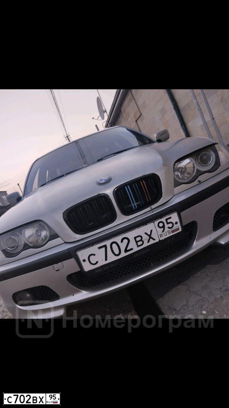 Фото автомобиля BMW SERIE 3, 2000 — госномер С255ТМ05. Цвет: Серебристый