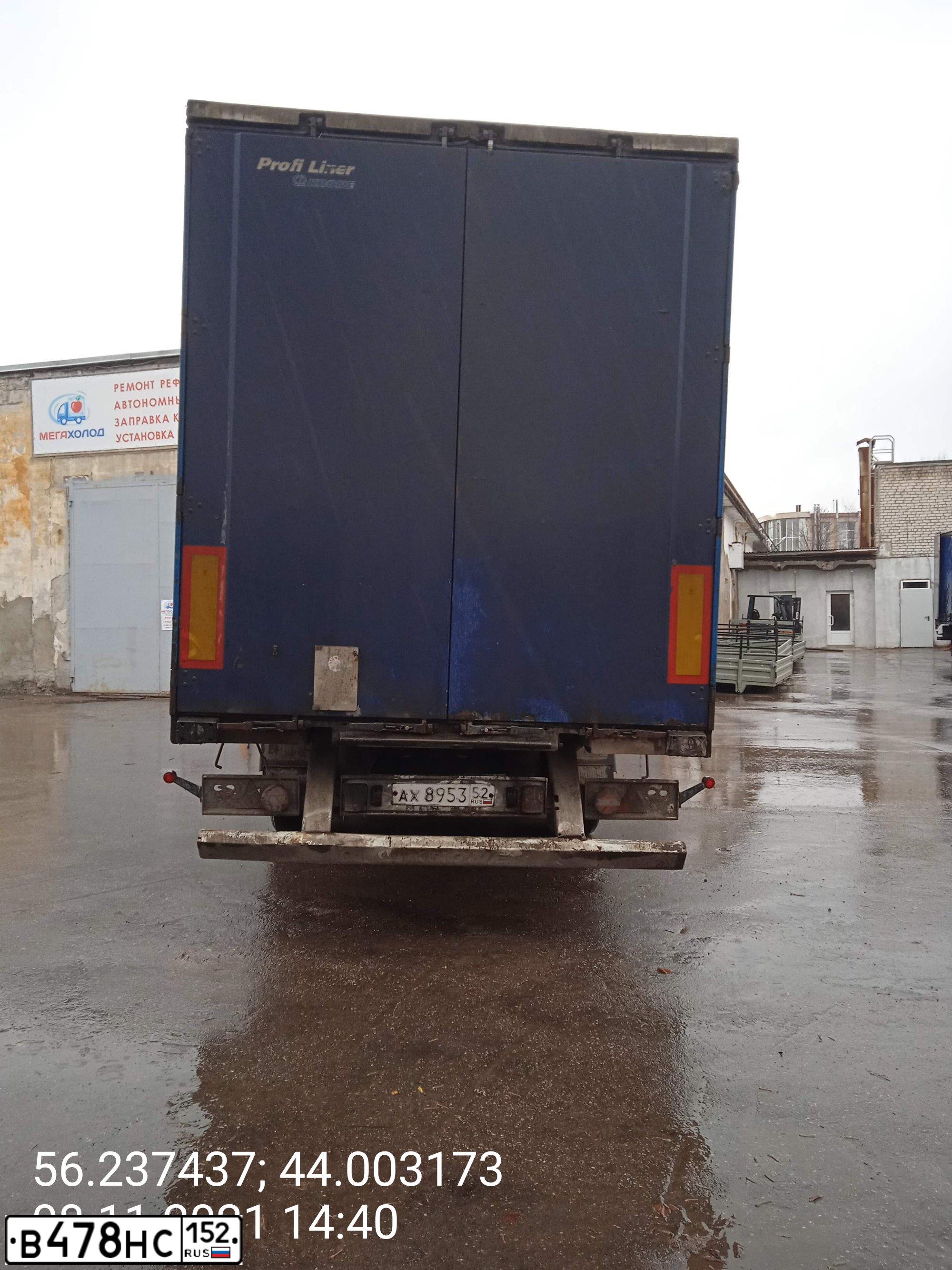 Фото автомобиля VOLVO SERIE FH /4X2/, 1999 — госномер В478НС152. Цвет: ЗЕЛЕНЫЙ