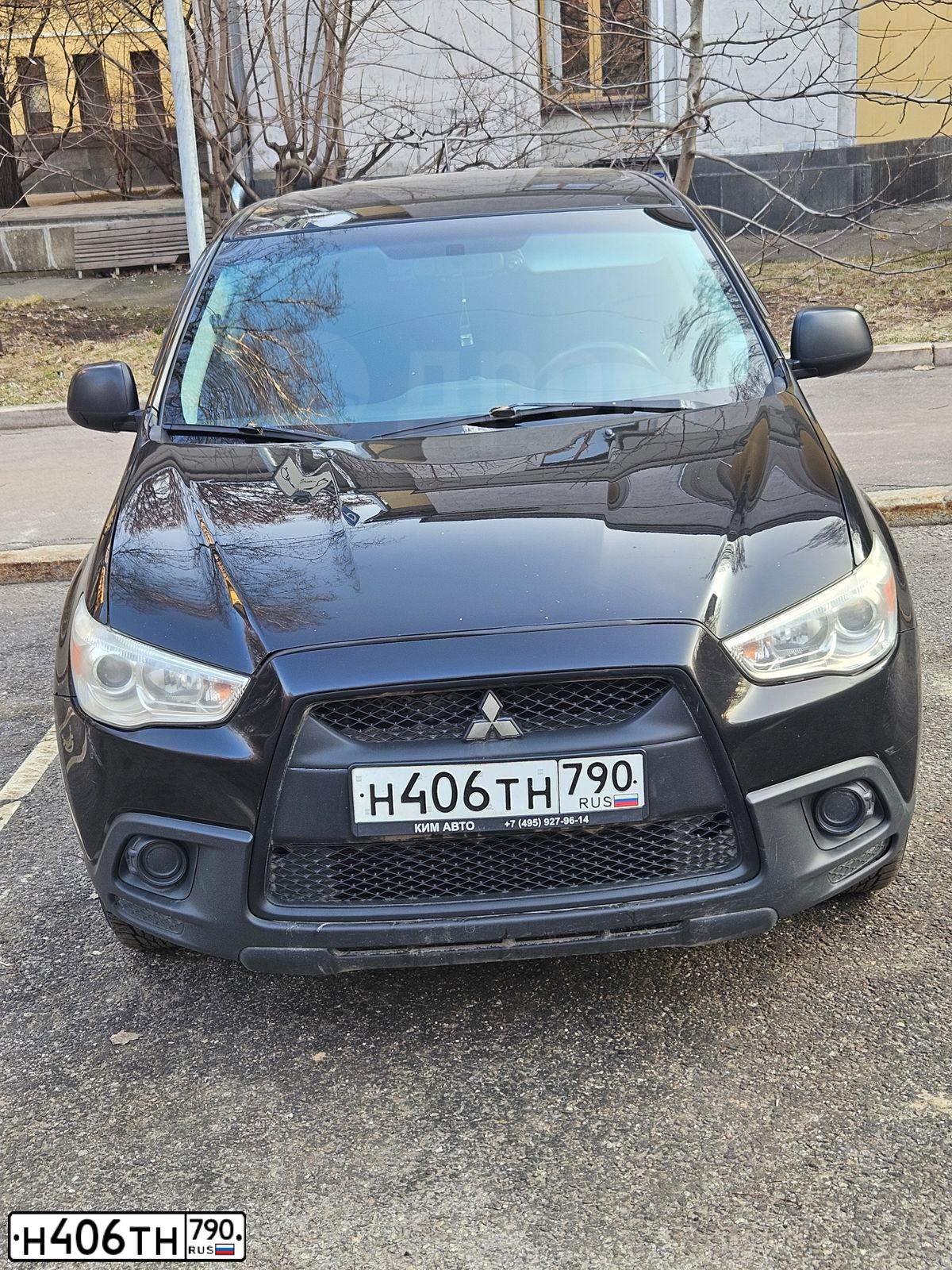 Фото автомобиля MITSUBISHI ASX, 2011 — госномер Н406ТН790. Цвет: ЧЕРНЫЙ