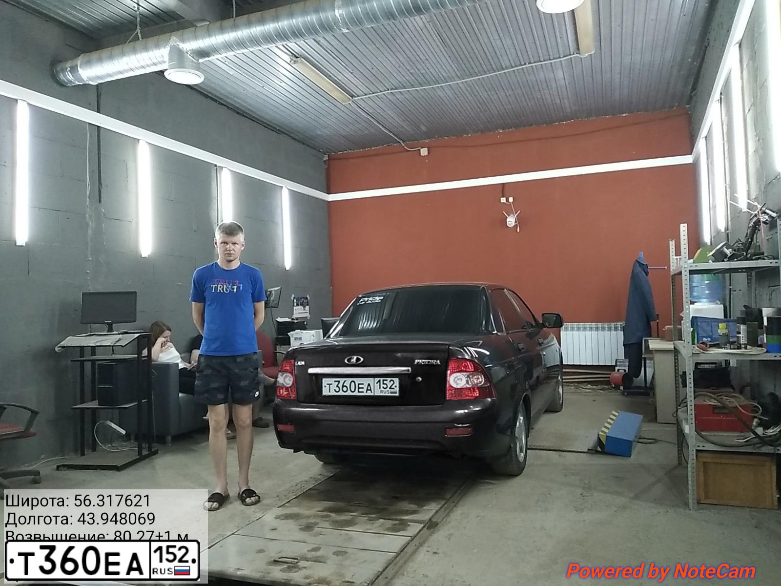 Фото автомобиля LADA 2170 PRIORA, 2008 — госномер Т360ЕА152. Цвет: Темно-зеленый