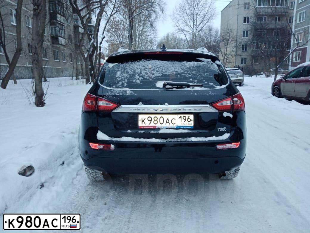 Фото автомобиля ZOTYE T600, 2017 — госномер К980АС196. Цвет: ЧЕРНЫЙ