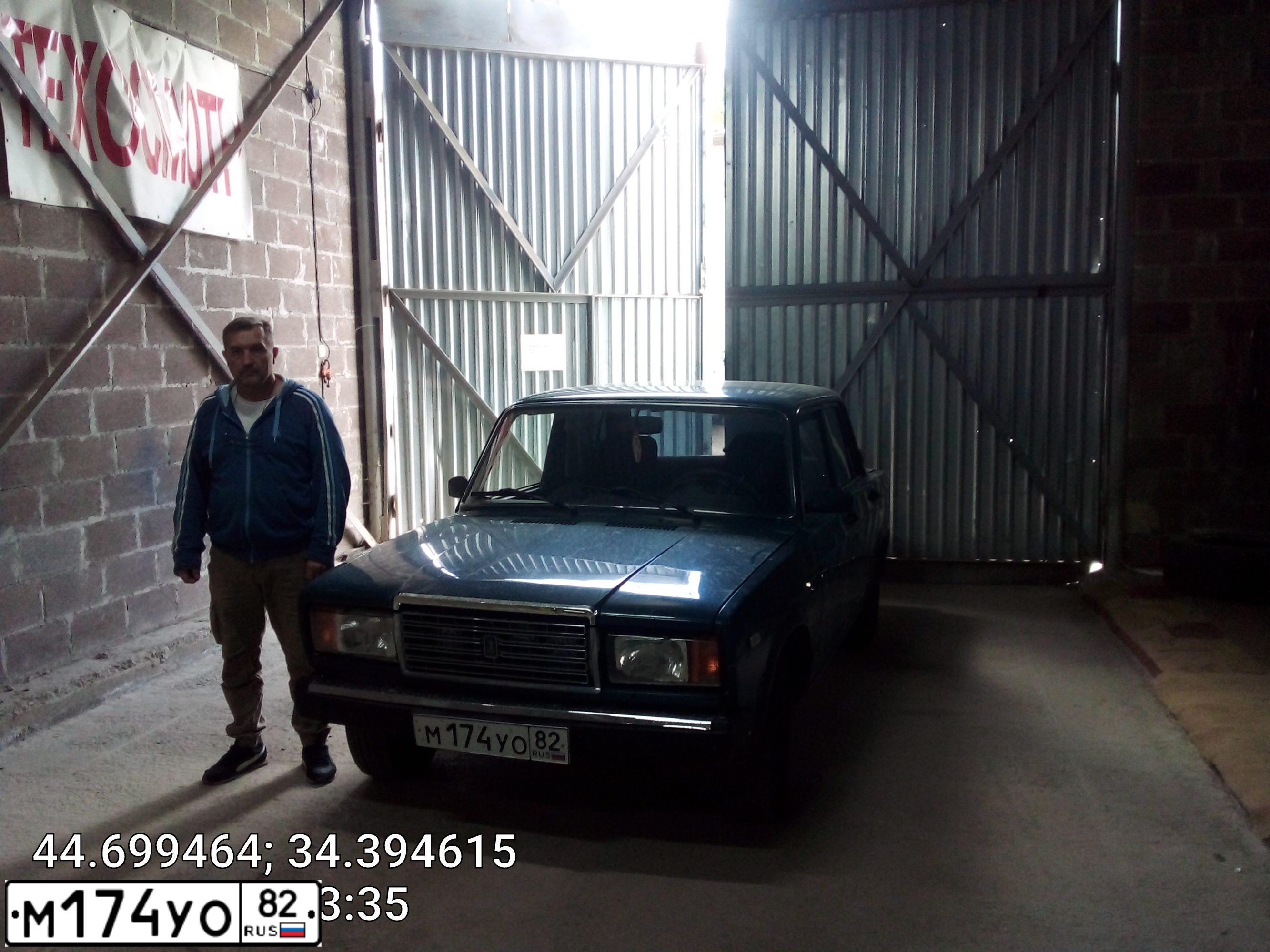 Фото автомобиля LADA 2107, 2007 — госномер Н715СК82. Цвет: Темно-зеленый