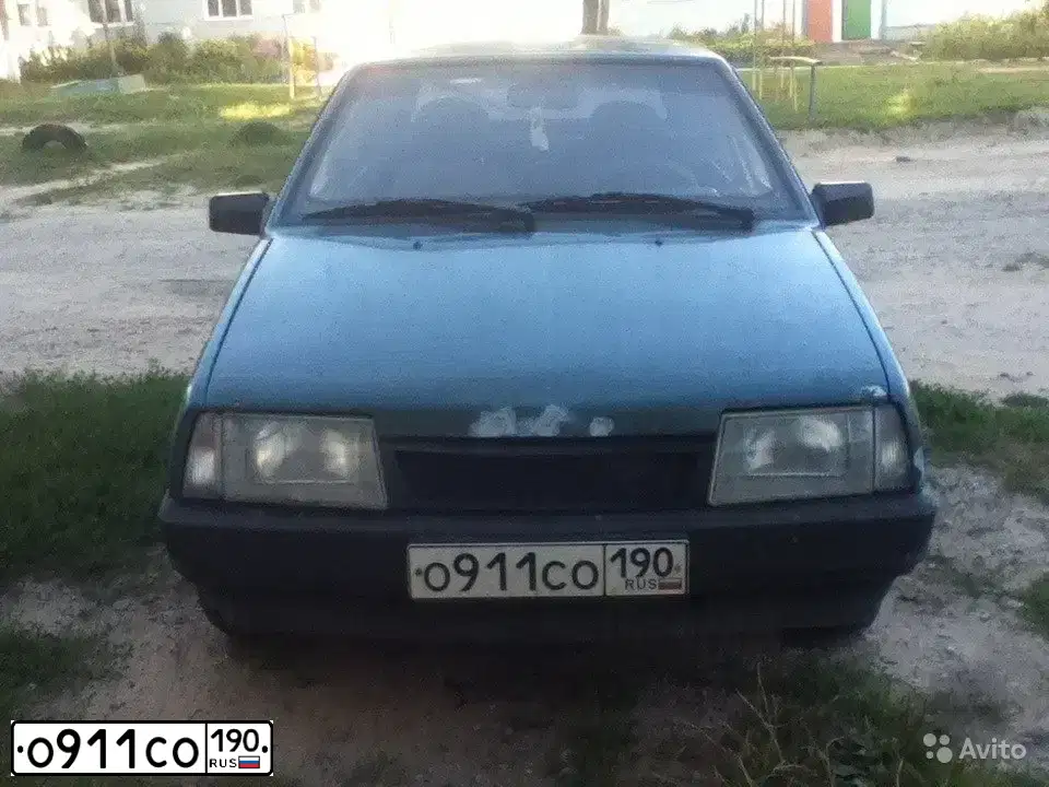 Фото автомобиля LADA 2109 SAMARA, 1999 — госномер О911СО190. Цвет: ЗЕЛЕНЫЙ