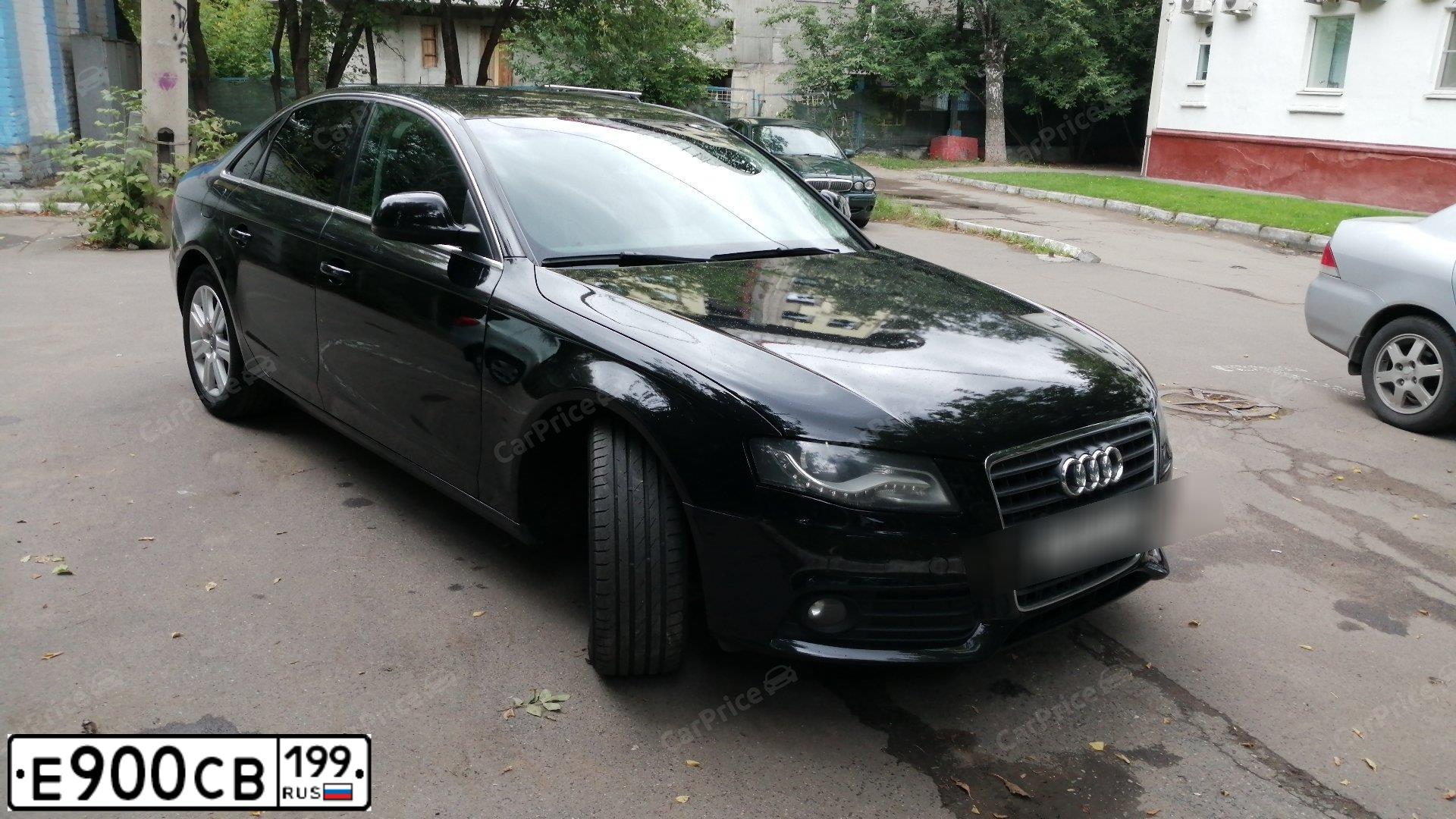 Фото автомобиля AUDI A4, 2007 — госномер У190ТК797. Цвет: ЧЕРНЫЙ