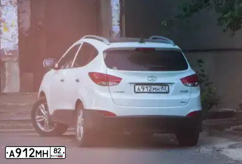 Фото автомобиля ХЕНДЭ IX 35, 2012 — госномер А912МН82. Цвет: Белый