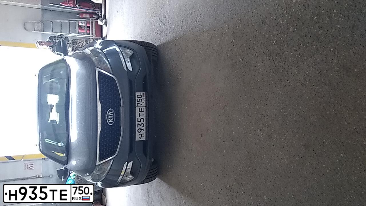 Фото автомобиля KIA SPORTAGE, 2014 — госномер Т400МВ750. Цвет: синий
