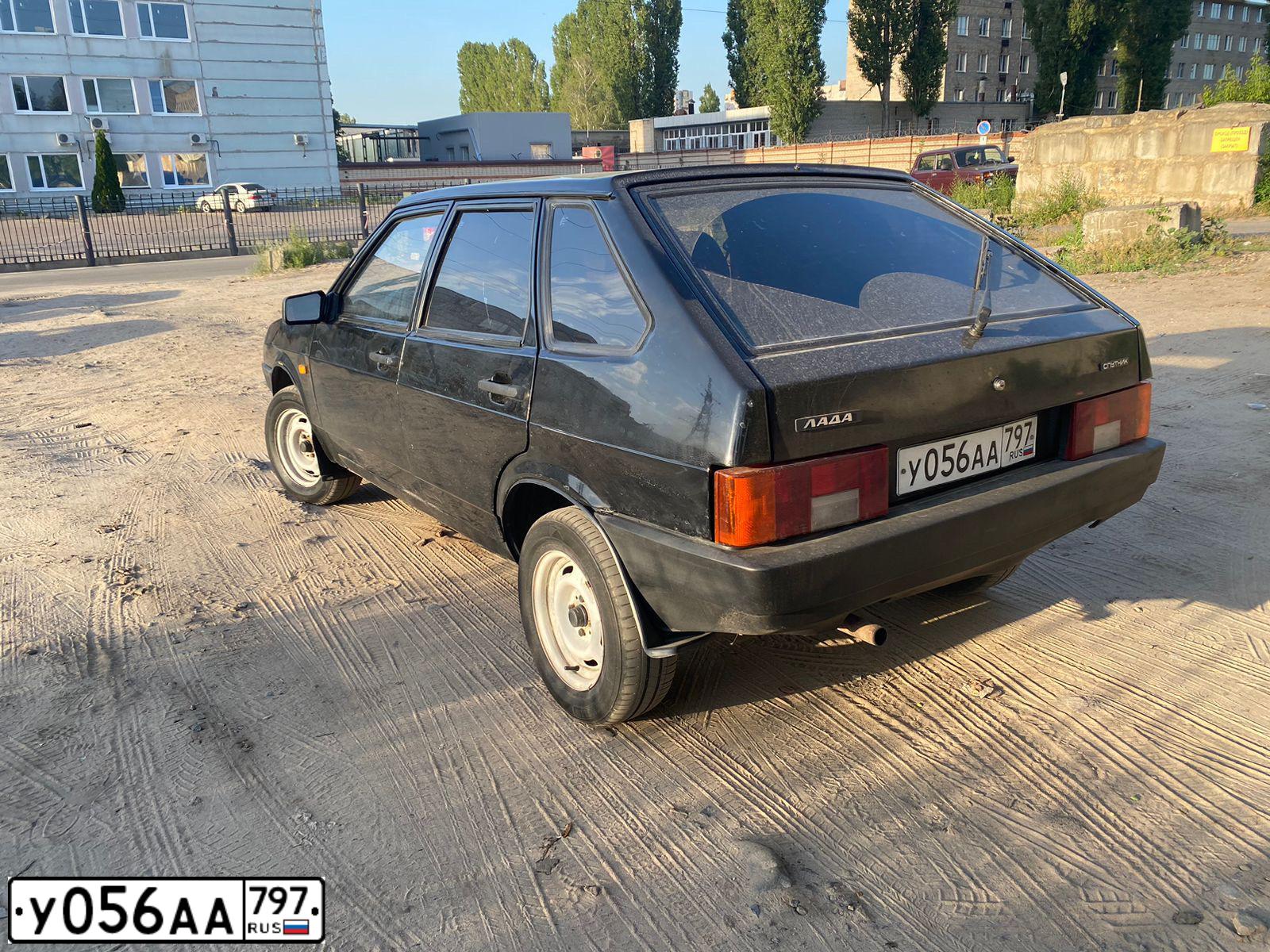 Фото автомобиля LADA 2109 SAMARA, 2002 — госномер У056АА797. Цвет: ЧЕРНЫЙ