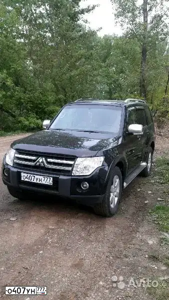 Фото автомобиля MITSUBISHI PAJERO, 2007 — госномер В369УЕ702. Цвет: ЧЕРНЫЙ