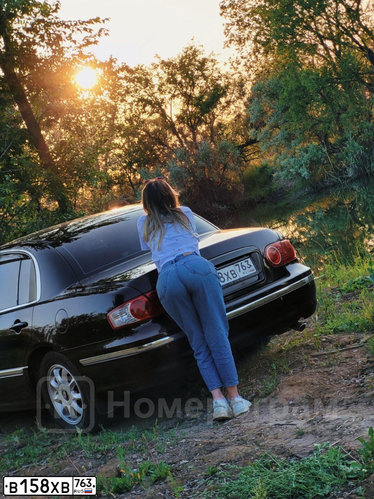 Фото автомобиля KIA OPIRUS, 2005 — госномер В158ХВ763. Цвет: ЧЕРНЫЙ