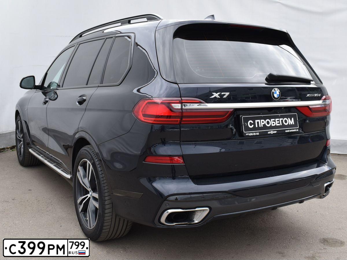 Фото автомобиля BMW X7, 2019 — госномер С399РМ799. Цвет: ЧЕРНЫЙ