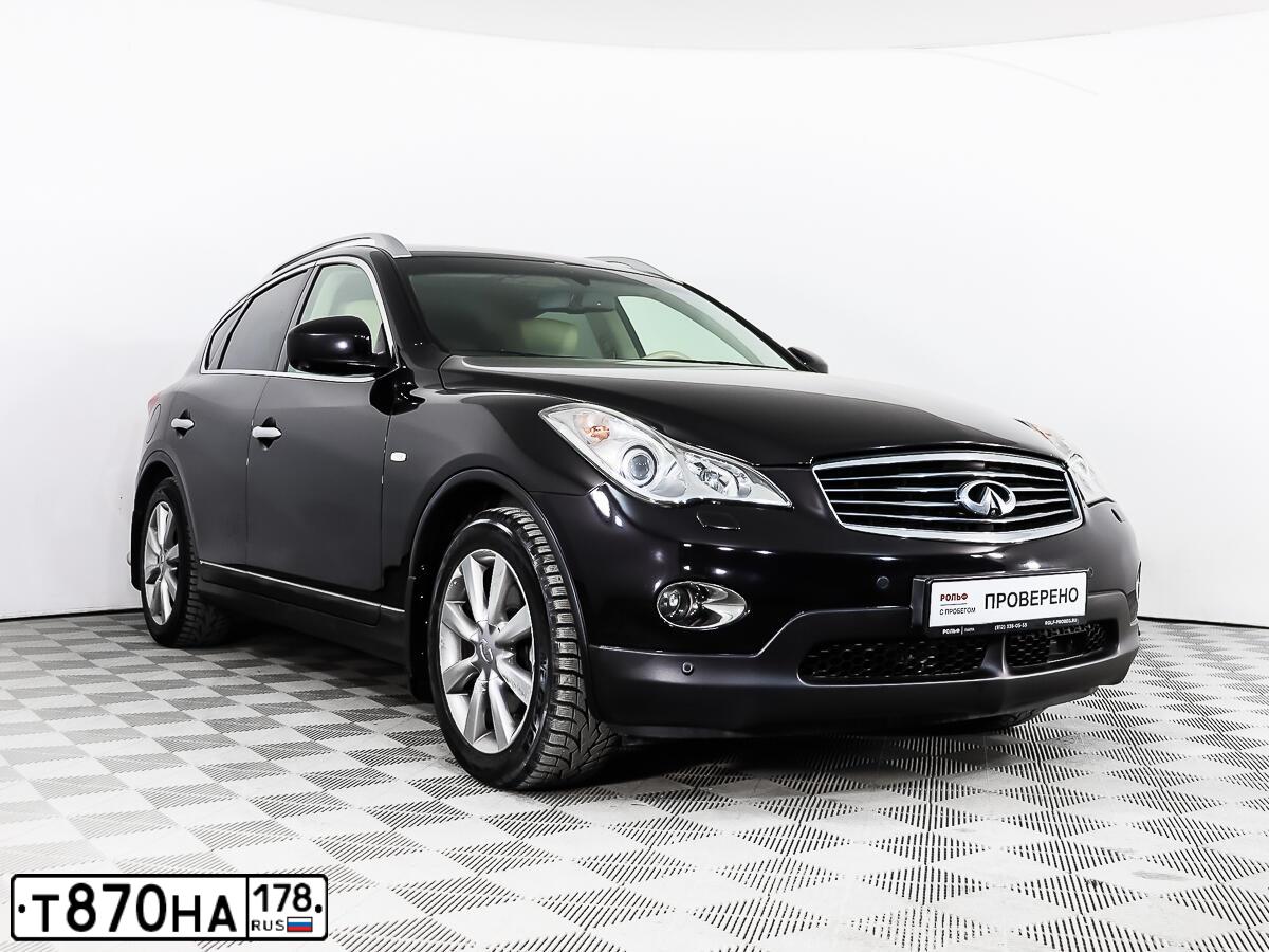 Фото автомобиля INFINITI QX50 /EX/, 2015 — госномер А908ХС51. Цвет: ЧЕРНЫЙ