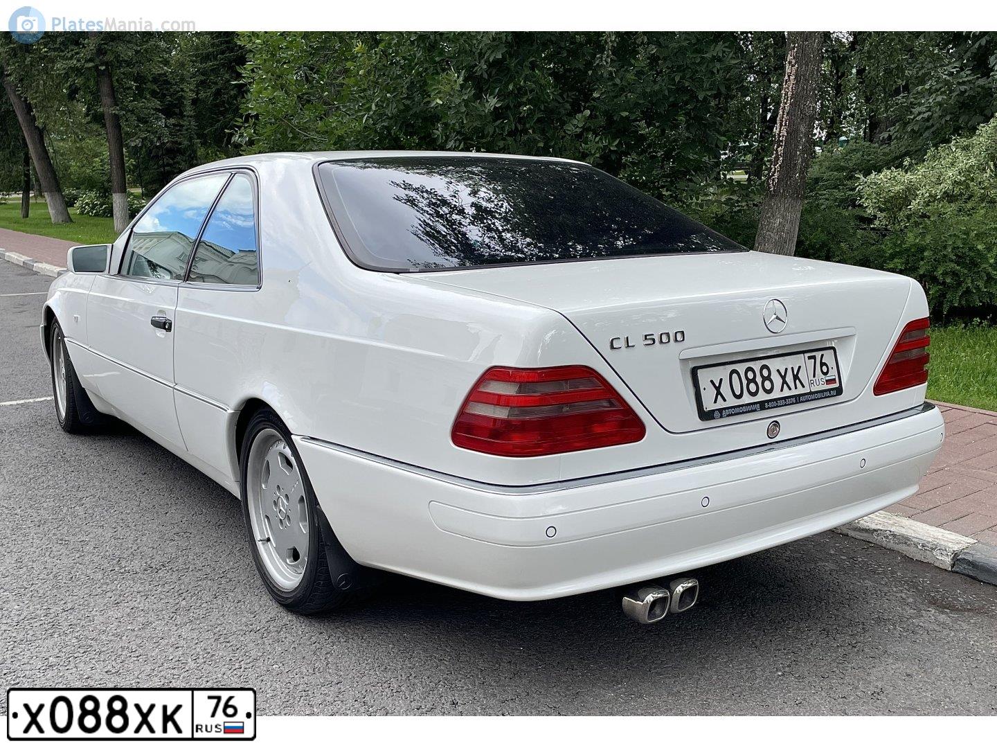 Фото автомобиля MERCEDES S-KLASSE, 1997 — госномер Х088ХК76. Цвет: Белый