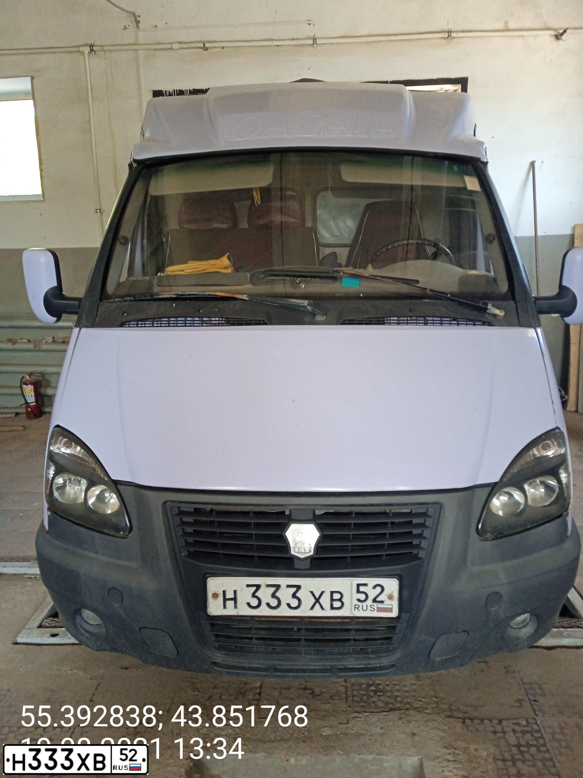 Фото автомобиля GAZ 3302 EL, 2003 — госномер Н333ХВ52. Цвет: СИРЕНЕВЫЙ