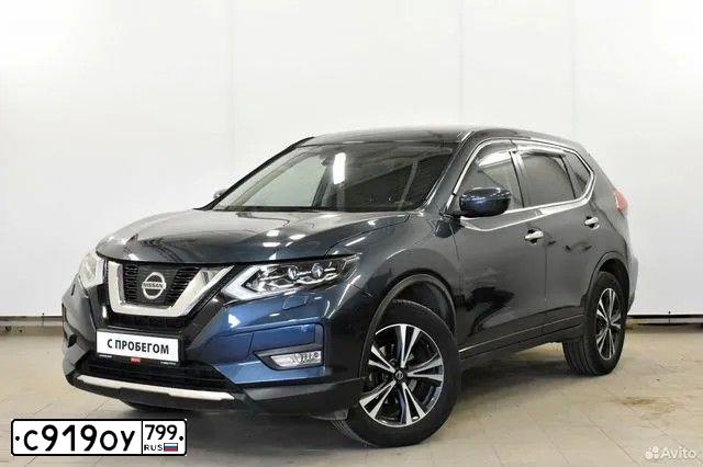 Фото автомобиля NISSAN X-TRAIL, 2019 — госномер Р936ТС40. Цвет: Темно-синий