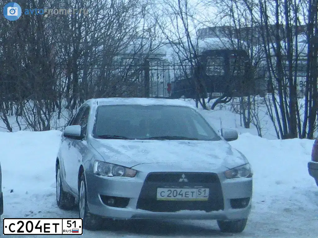 Фото автомобиля MITSUBISHI LANCER X, 2007 — госномер Е912ВА180