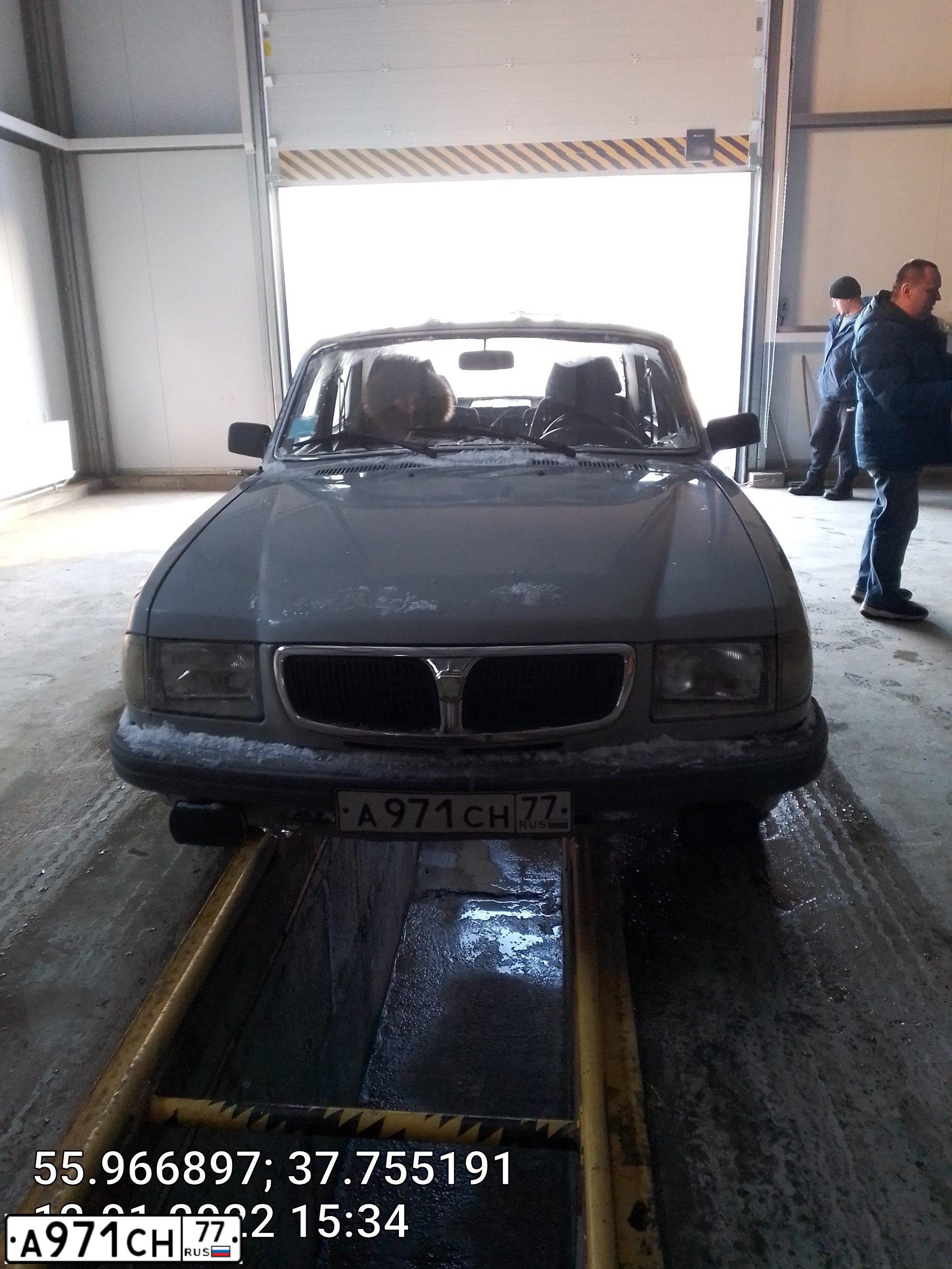 Фото автомобиля GAZ 3110 WOLGA, 1997 — госномер А971СН77. Цвет: Серый