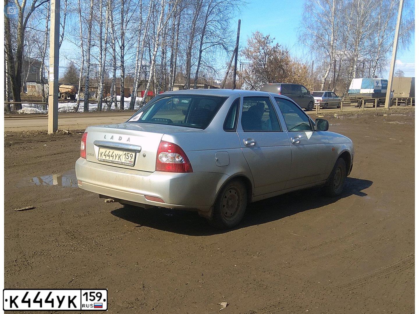 Фото автомобиля FORD FOCUS, 2011 — госномер К444УК159. Цвет: ЧЕРНЫЙ